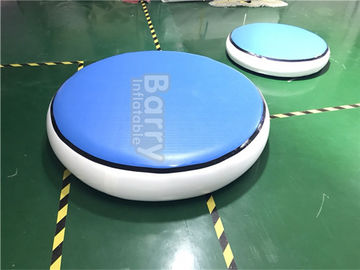 বৃত্তাকার নীল Inflatable এয়ার ট্র্যাক জিমন্যাস্টিক্স Mat DWF + 1.2 মিমি প্লেটোর উপাদান