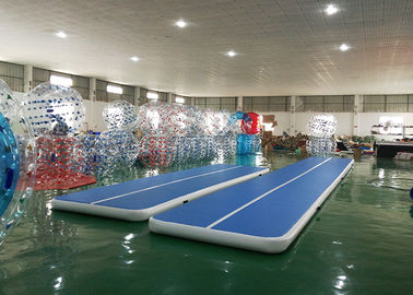 জিমন্যাস্টিক্স জন্য DWF উপাদান নীল inflatable টেম্বলিং এয়ার ট্র্যাক