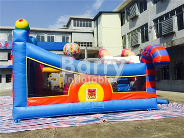 0.55 মিমি পিভিসি কিডস Inflatable বহিরঙ্গন খেলার মাঠ / Toddler বাউন্স হাউস