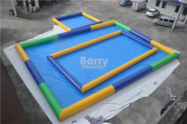 বাইরে আয়তক্ষেত্র inflatable সুইমিং পুল / নীল পোর্টেবল ব্লু আপ পুল