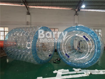 গ্রাসপ্লট / বিচ জন্য স্বচ্ছ Inflatable পুল জল রোলার বল