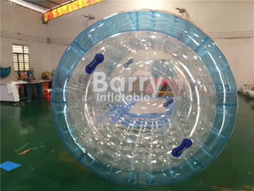 গ্রাসপ্লট / বিচ জন্য স্বচ্ছ Inflatable পুল জল রোলার বল