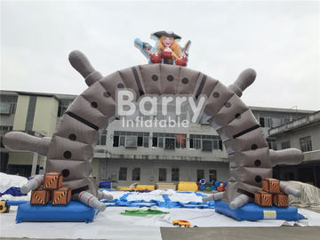 ই এম লোগো মুদ্রণ সঙ্গে বহিরঙ্গন বাণিজ্যিক বিজ্ঞাপন Inflatable আর্ক