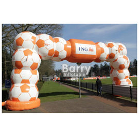 টেকসই Inflatable বিজ্ঞাপন পণ্য / Inflatable প্রবেশদ্বার আর্ক স্বাগতম গেট রেস প্রদর্শন খেলা আর্কি