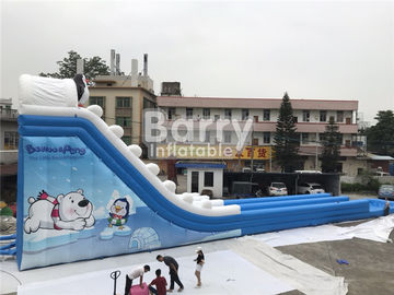 কাস্টম মাপ ইভেন্ট জন্য বড় বহিরঙ্গন বাণিজ্যিক Inflatable দৈত্য জল স্লাইড