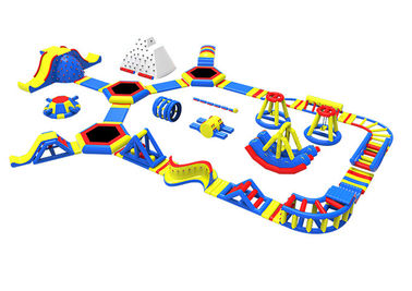 মজার ভাসমান বাণিজ্যিক জল পার্ক 13ft Inflatable খেলা খেলা