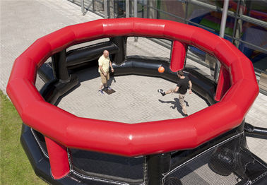 মোবাইল ইন্টারেক্টিভ স্পোর্টস গেমস ফুটবলের জন্য inflatable পান্না সকার খাঁচা