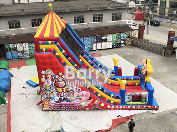 বাচ্চাদের জন্য জনপ্রিয় শিশু inflatable খেলার মাঠ বাণিজ্যিক inflatable ক্লাউন বাউন্সি ক্যাসল স্লাইড