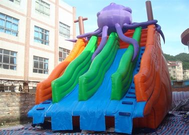 বিনোদনমূলক বাণিজ্যিক inflatable স্লাইড, জল পার্ক জন্য Inflatable পুল স্লাইড