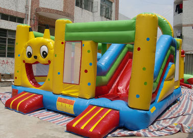 5 × 5 মি শিশুদের জন্য কার্টুন Inflatable বাউন্স হাউস স্লাইড কম্বো