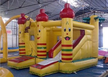 টেকসই পিভিসি Inflatable কম্বো, স্লাইড সঙ্গে পার্টি কাসল Bounce হাউস