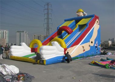 বড় বাণিজ্যিক Inflatable স্লাইড, ক্রীড়া গেমস জন্য খালেদা Inflatable স্লাইড