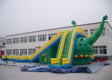 30 মি লম্বা দৈত্য ডাইনোসর Inflatable স্লাইড / কিডস বিশাল ব্লাউড আপ স্লাইড