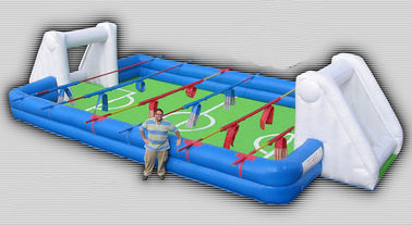 আকর্ষণীয় Inflatable ক্রীড়া গেম প্রাপ্তবয়স্কদের ইন্ডোর Inflatable ফুটবল মাঠ