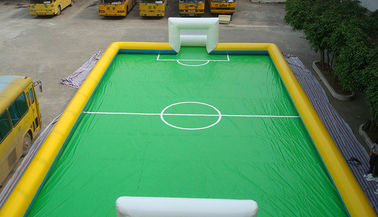 11 ব্যক্তি পিভিসি Inflatable ফুটবল মাঠ, ফুটবল খেলা খালেদা খেলার জন্য inflatable ক্ষেত্র