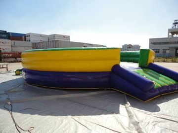 কম্প্যাকটিভ Inflatable মেকানিক্যাল বুল, যান্ত্রিক Rodeo বুল মেশিন সঙ্গে পিভিসি Inflatable ম্যাট