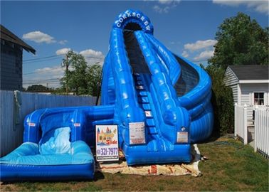 দৈত্য Inflatable Corkscrew জল স্লাইড / ডবল Inflatable স্লিপ এবং পুল সঙ্গে স্লাইড