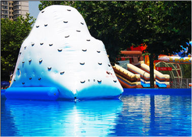 বহিরঙ্গন inflatable জল খেলনা Inflatable পুল iceberg ভাসমান দাড়া প্রাচীর