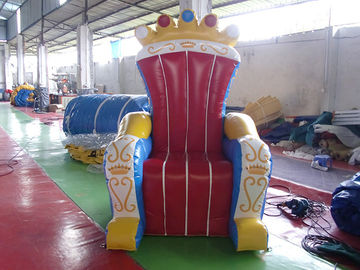বিস্ময়কর Inflatable সিংহাসন সজ্জা, বায়ু Unsealed পিভিসি Inflatable সিংহাসন রাজা জন্য