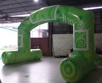 গ্রীন স্ট্যান্ডার্ড ফ্রি স্ট্যান্ডিং ইনফ্লেটেবল আর্ক, বিজ্ঞাপন জন্য পিভিসি Tarpaulin Inflatable Arch