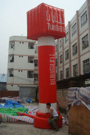 ইভেন্টের জন্য লাল / নীল খালেদা উদযাপন পিভিসি Inflatable বিজ্ঞাপন কলাম