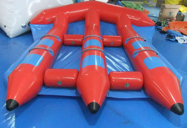 মজার রেড inflatable জল খেলনা, জল ক্রীড়া খেলা জন্য পিভিসি Inflatable ফ্লাইফিশ
