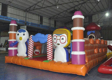 দৈত্য পশু খেলার মাঠ Inflatable শিশু স্লাইড সঙ্গে বাউন্সি কাসল