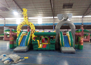 বাচ্চাদের জন্য বিস্ময়কর প্রাণী থিম Inflatable বাউন্সী কাসল / বাউন্সার কাসল