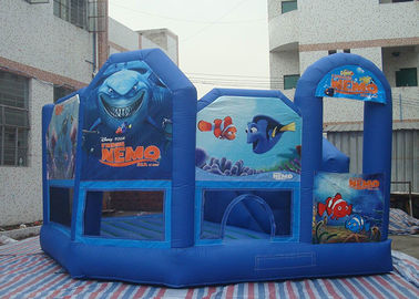 মজার Inflatable বাচ্চাদের খেলার মাঠ, সিই Blower সঙ্গে জলরোধী Inflatable এয়ার ক্যাসল