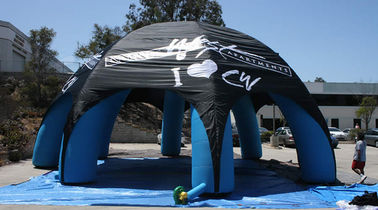 আউটডোর বিজ্ঞাপন Inflatable তাঁবু, পা দিয়ে প্রস্ফুটিত স্পাইডার গম্বুজ তাঁবু