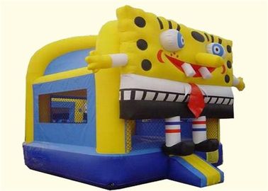 শিশুদের জন্য নিরাপদ বাণিজ্যিক চতুর Spongebob Inflatable বাউন্সার হাউস