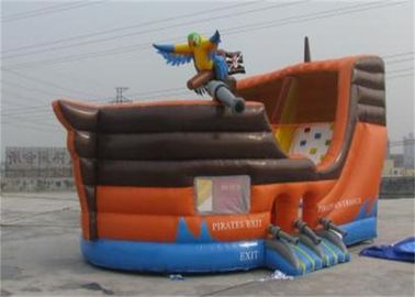 ভাড়া জন্য কাস্টম ওয়াটারপ্রুফ কিডস Inflatable পাইরেট জাহাজ বাউন্স হাউস