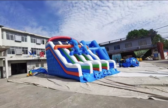 OEM Tarpaulin বাণিজ্যিক Inflatable স্লাইড শুকনো স্লাইড উড়িয়ে