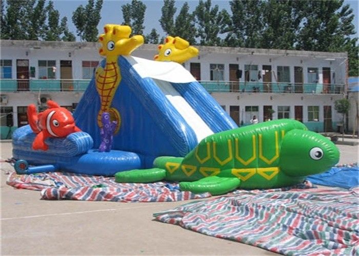 বাড়ির পিছনের দিকের উঠোন জন্য জলরোধী প্রাপ্তবয়স্ক Inflatable জল স্লাইড পুল ভাড়া