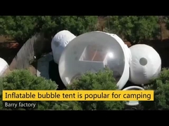 1.0 মিমি পিভিসি উপাদান ইনফ্ল্যাটেবল বাবল টেন্ট আউটডোর এয়ার ডোম 3 মি ব্যাস