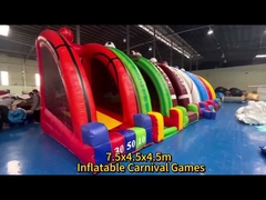 বড় নতুন ডিজাইন কাস্টম তৈরি উত্তেজনাপূর্ণ inflatable বাচ্চাদের 7 ইন 1 কার্নিভাল গেম ভাড়া ব্যবসার জন্য