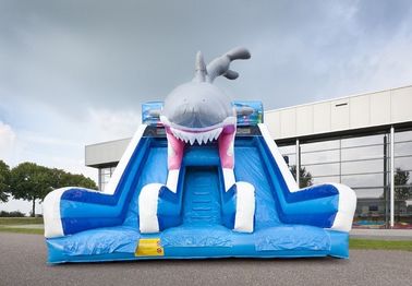 জলরোধী Haaien Cusom Inflatable হাঙ্গর স্লাইড টেকসই পিভিসি উপাদান