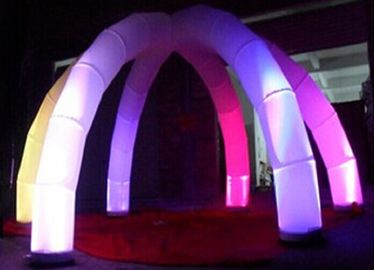 LED সজ্জা হালকা সঙ্গে ক্লাব সজ্জা Inflatable আর্ক আকর্ষণীয়