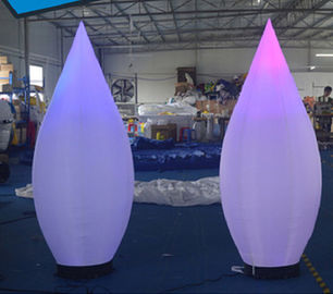 মজার Inflatable বিজ্ঞাপন পণ্য জন্মদিন পার্টি জন্য 10 ফুট নেতৃত্বে রঙ মোমবাতি উইক