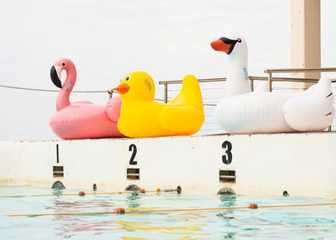 দৈত্য Inflatable জল খেলনা পুল জন্য Swan Inflatable Flamingo ফ্লোট