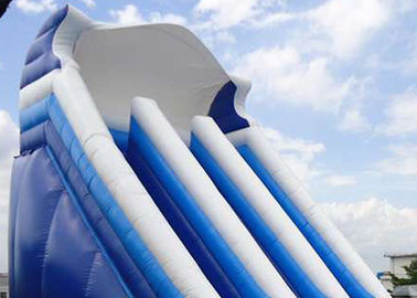 দৈত্য বাণিজ্যিক জল স্লাইড, পুল সঙ্গে নীল কিডস Inflatable জল স্লাইড