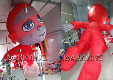 সিই প্রশংসাপত্র বহিরঙ্গন দৈত্য বিজ্ঞাপন Inflatables লাল Inflatable হিরো কার্টুন