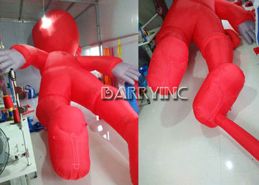 সিই প্রশংসাপত্র বহিরঙ্গন দৈত্য বিজ্ঞাপন Inflatables লাল Inflatable হিরো কার্টুন