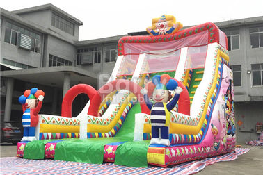 ভাল মুদ্রণ সঙ্গে ঝরনা বাণিজ্যিক Inflatable স্লাইড Inflatable বাউন্স স্লাইড