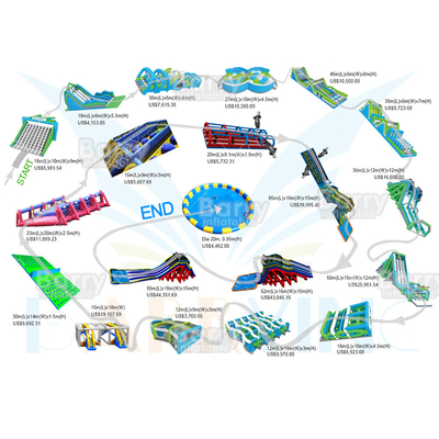 OEM ওডিএম সার্ভিস 5k ইনফ্ল্যাটেবল কোর্স আউটডোর বড় বড়দের জন্য পাগল ইনফ্ল্যাটেবল 5k আমার কাছাকাছি বাচ্চাদের এবং প্রাপ্তবয়স্কদের জন্য