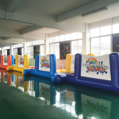 কাস্টমাইজযোগ্য লেক পুল পার্ক ওয়াটার খেলনা inflatable জল ভাসমান বাধা কোর্স