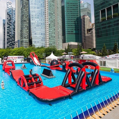ঝালাই সিলগুলি inflatable জল বাধা দৈত্য ভাসমান জল পার্ক ফ্রেম পুল উপর