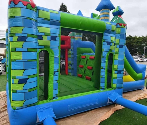দ্রুত শিপিং inflatable bouncer পিভিসি উপাদান সমন্বয় bounce ঘর স্লাইড এবং বাস্কেটবল হুপ সঙ্গে