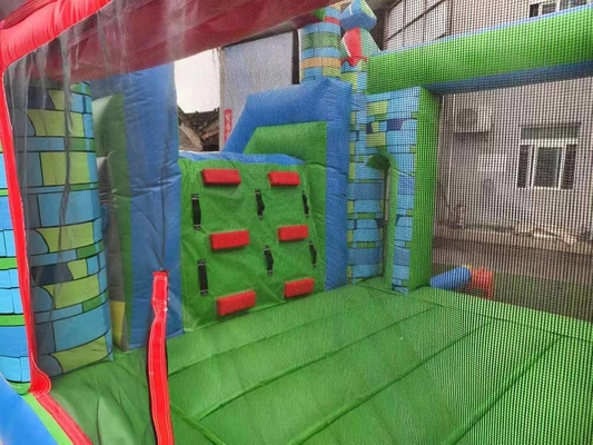 দ্রুত শিপিং inflatable bouncer পিভিসি উপাদান সমন্বয় bounce ঘর স্লাইড এবং বাস্কেটবল হুপ সঙ্গে
