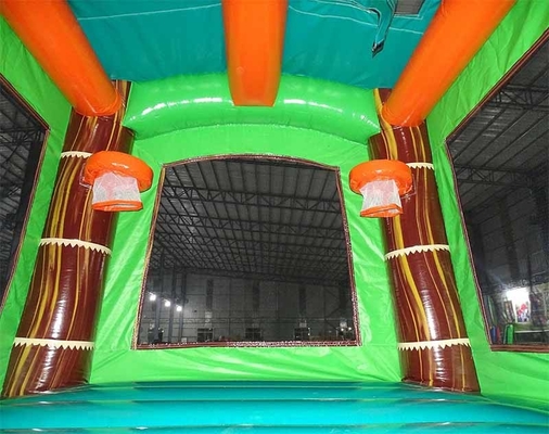 কাস্টমাইজড inflatable bouncer পিভিসি উপাদান শিশুদের জন্য ডাইনোসর বাউন্স হাউস
